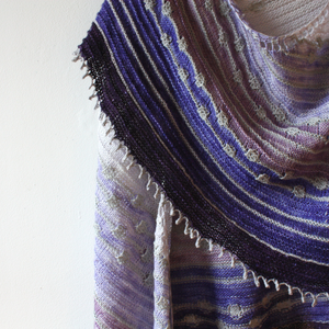 How to block a shawl in a small space